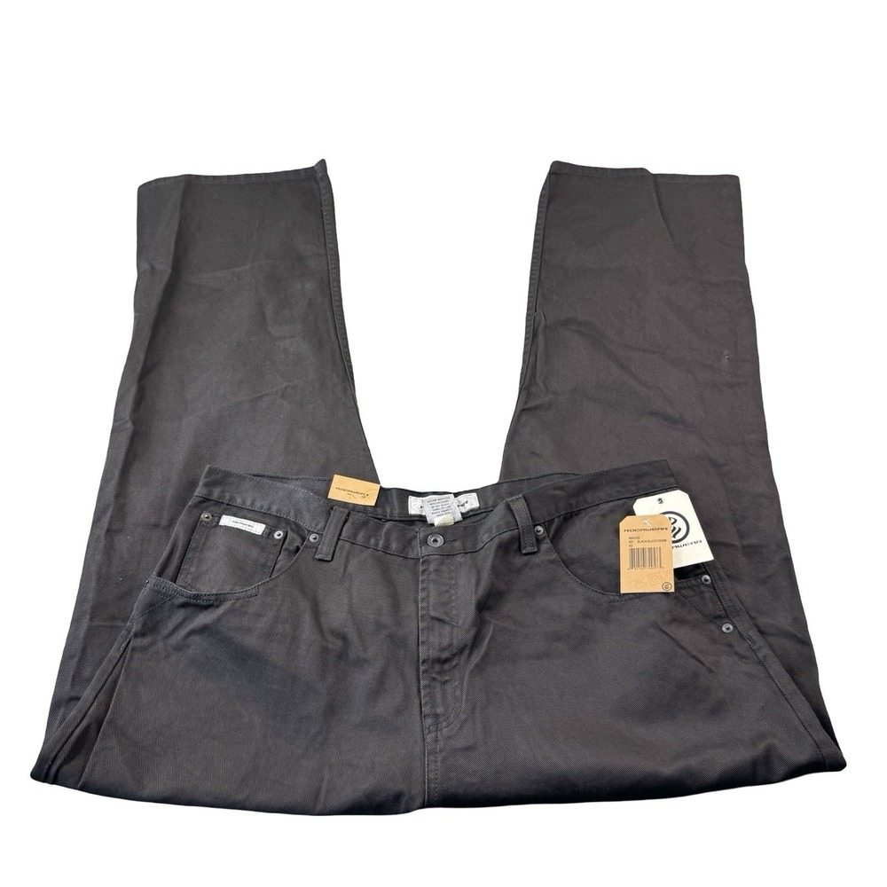 ROCAWEAR Black Skater Y2K Hip Hop Mens Wide Leg Jean Size 42X33 NWT